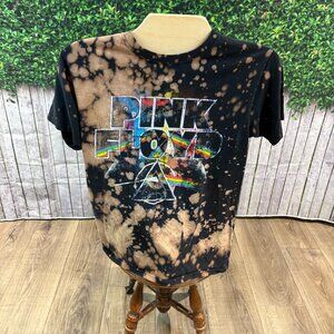 Pink Floyd Dark Side Of The Moon Bleach Dye T Shirt Mens Medium (SKU: 39M)